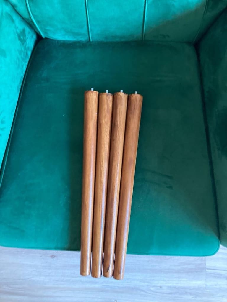 ahşap sandalye masa ayağı 45 santim sıfır - 2