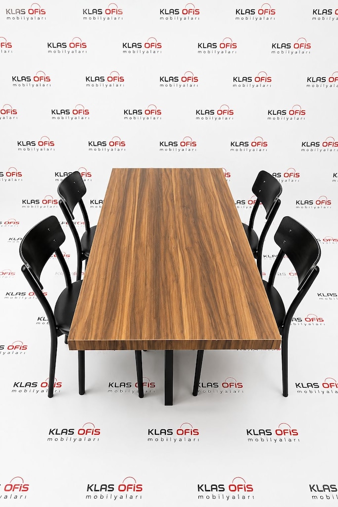 KLAS OFİS PENDİK 140x70 CEVİZ TOPLANTI MASASI İKİNCİ EL - 4