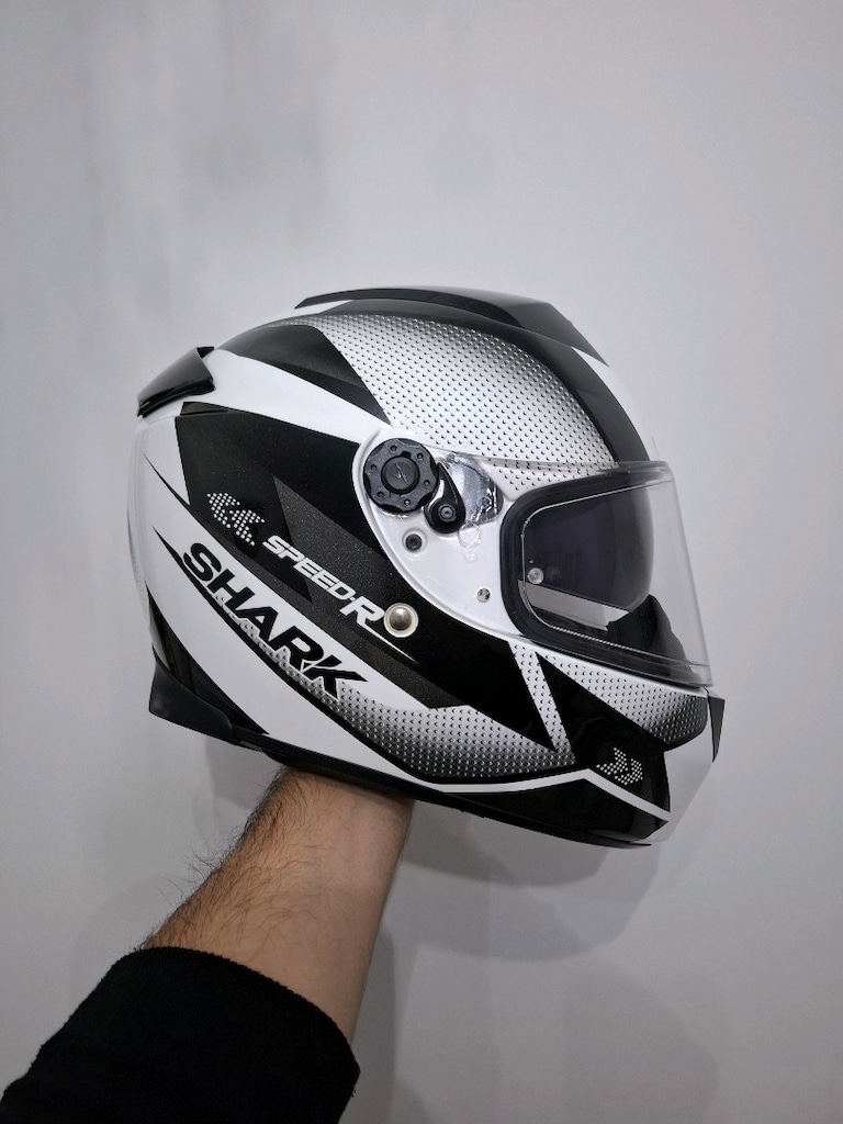 İnterkomlu Shark Speed R Motorcu Kaskı Güneş Vizörlü S beden - 4