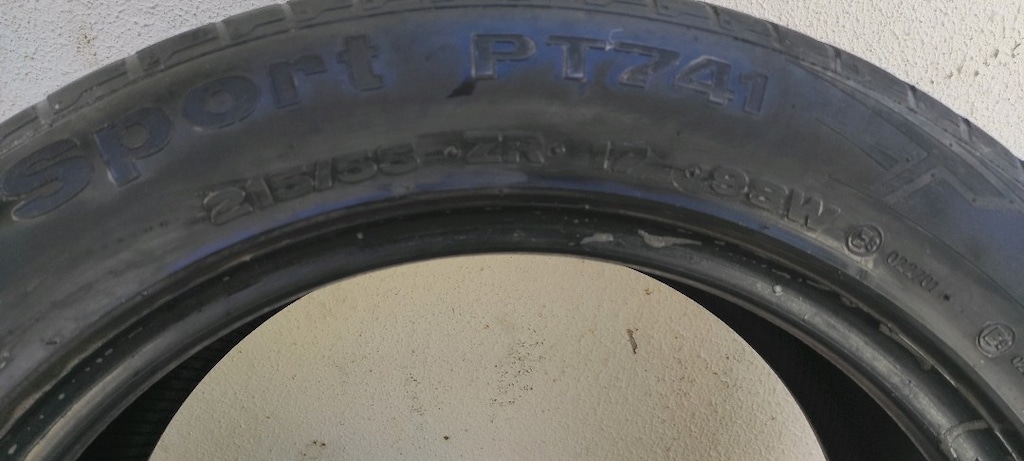4 ADET PETLAS 215 55 R17 W98 LASTİK - 4