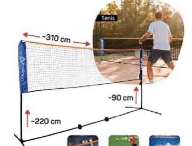 Triathlon taşınabilir voleybol file seti