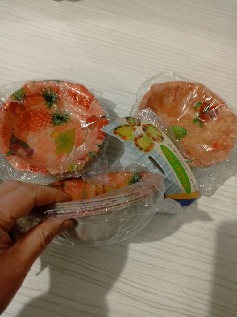 plastik tabak kase 18 adet sıfır..ö - 3