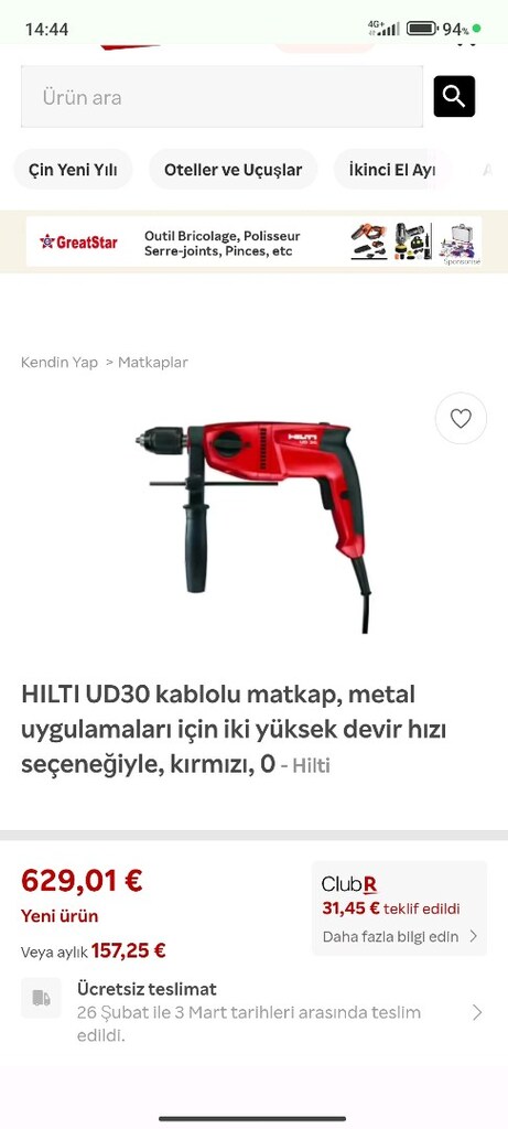 Hilti UD30 darbeli delici (metal delici) - 10