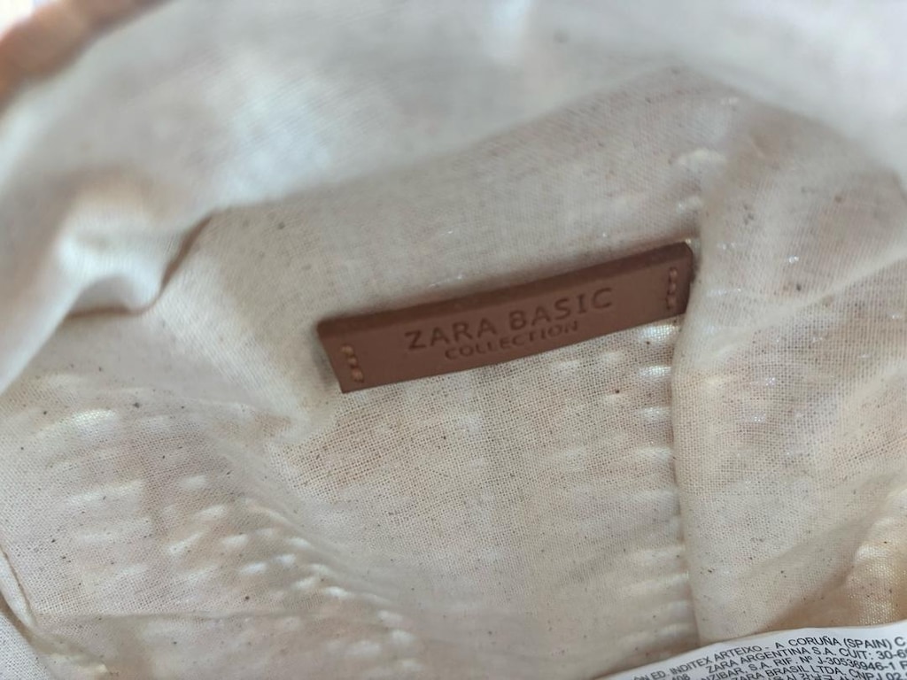 Zara Ahşap Saplı Yuvarlak Hasır Çapraz Çanta - 4