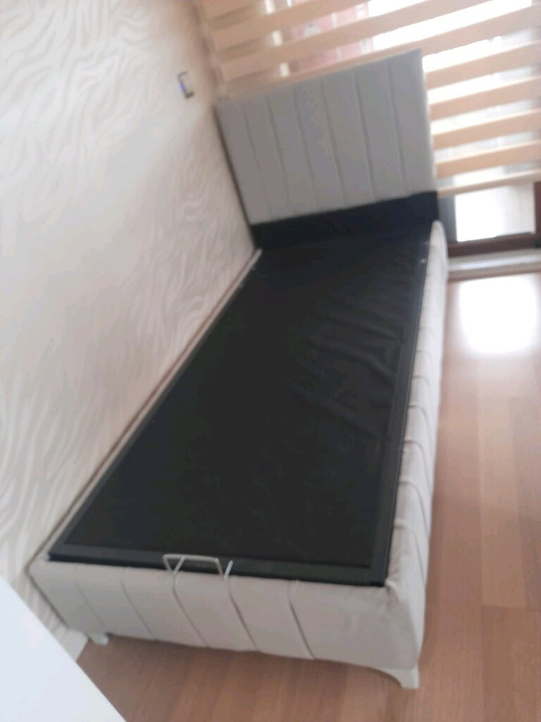 tek kişilik yatak baza başlık 3lü set - 2