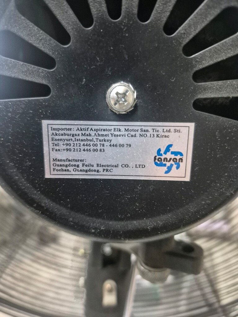 Fansan FL-750-F Sanayi Tipi Ayaklı Vantilatör (75 cm / 30 İnc) - 5