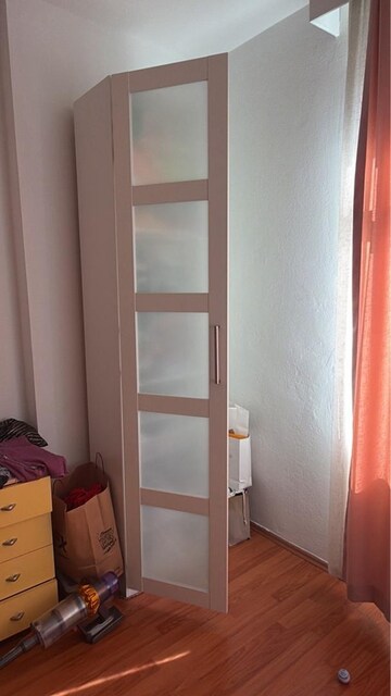 IKEA PAX Tek Kapılı Gardırop – Buzlu Cam Kapaklı – Çok Temiz
