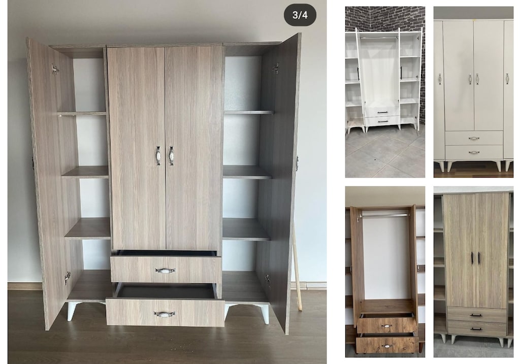 4 kapaklı elbise dolabı xyzvyrrgca - 5