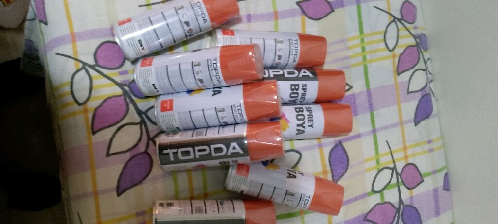 toplam 23adet farklı renklerde sprey boya - 4