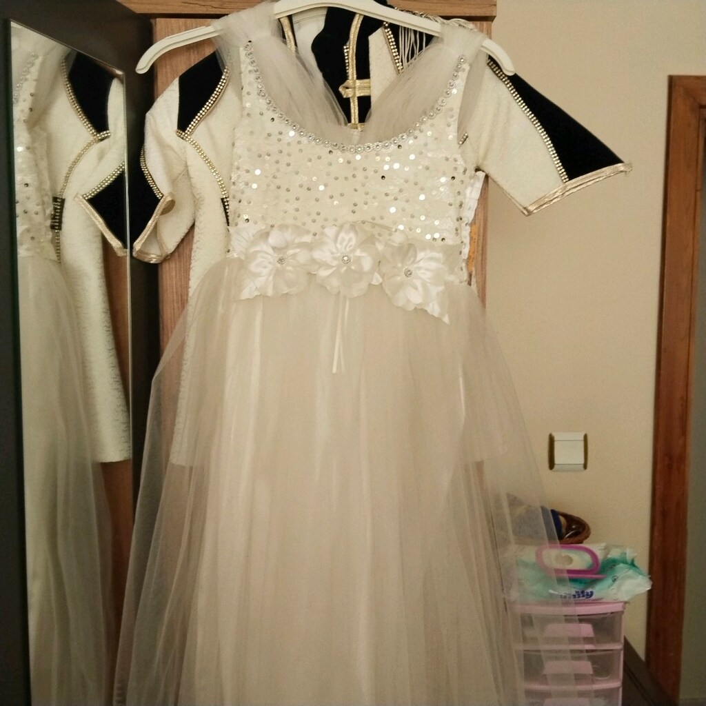 çocuk beyaz elbise - 5