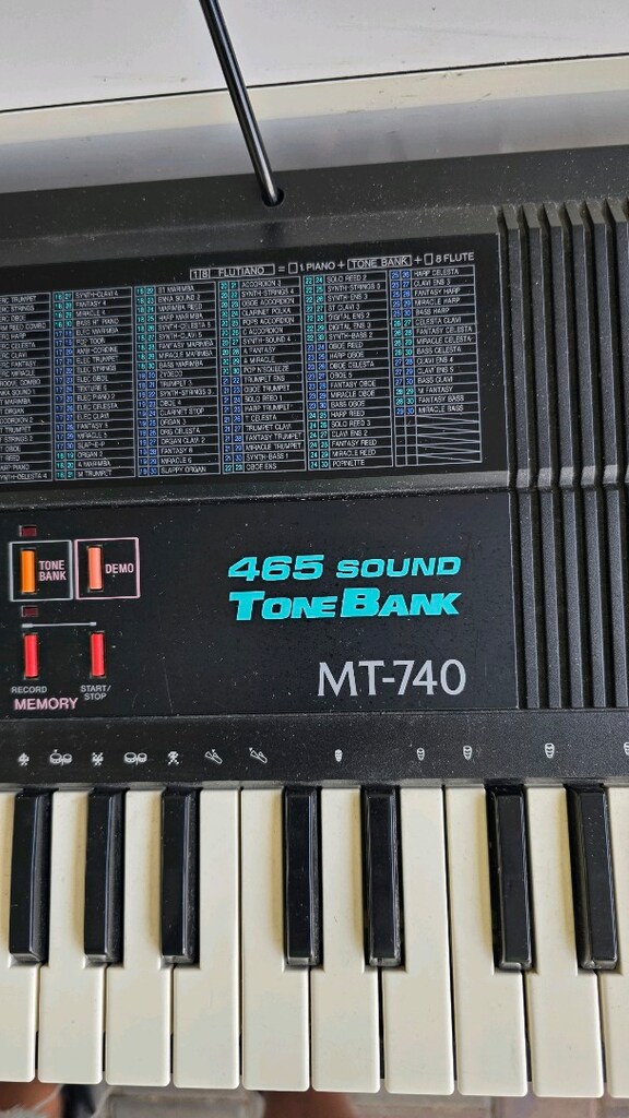 Casio Mt-740 org, 61 tuş, japon, stand, çanta - 6