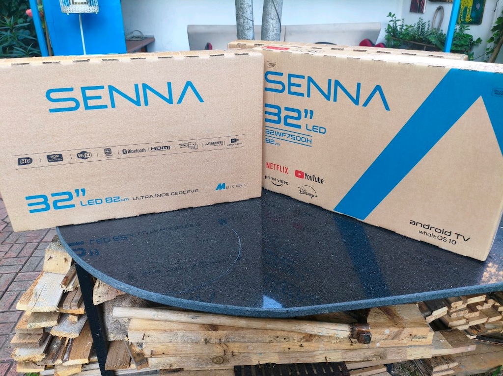 sıfır açılmamış ambalajında 2 yıl garantili Senna 32 İNÇ android TV