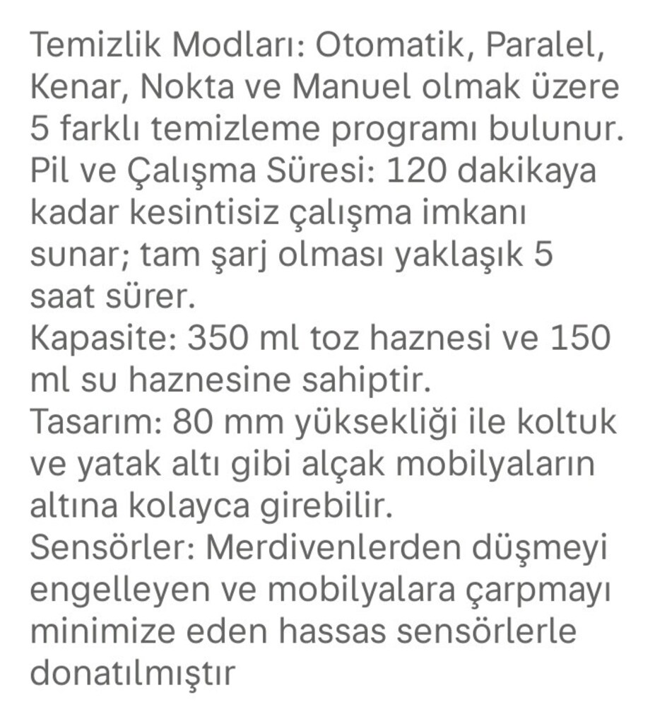 HOOVER H-GO 300 HYDRO ROBOT SÜPÜRGE SIFIR AYARINDA - 5