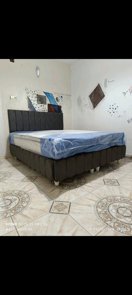 160/200 cm'lik baza Başlık yatak takım sandıklı baza - 3