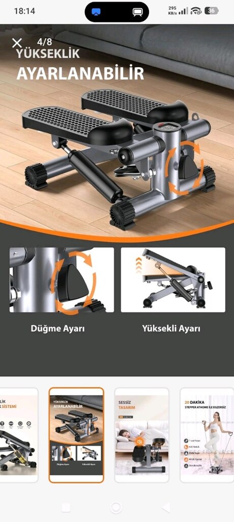Mini stepper Egzersiz Aleti - 9