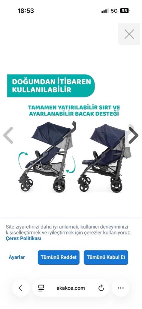 Chicco Liteway Baston Bebek Arabısı (sıfır gibi) - 11