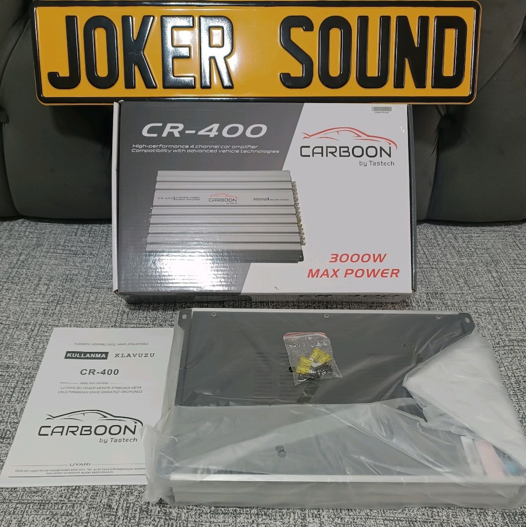 CARBOON CR-400 4 KANAL OTO ANFİ 3000 W SIFIR ÜRÜN KAPALI KUTU - 3