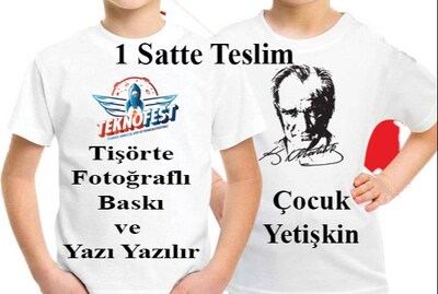 Tişörte Fotoğraflı Baskı ve Yazı Yazılır Üsküdar merkez
