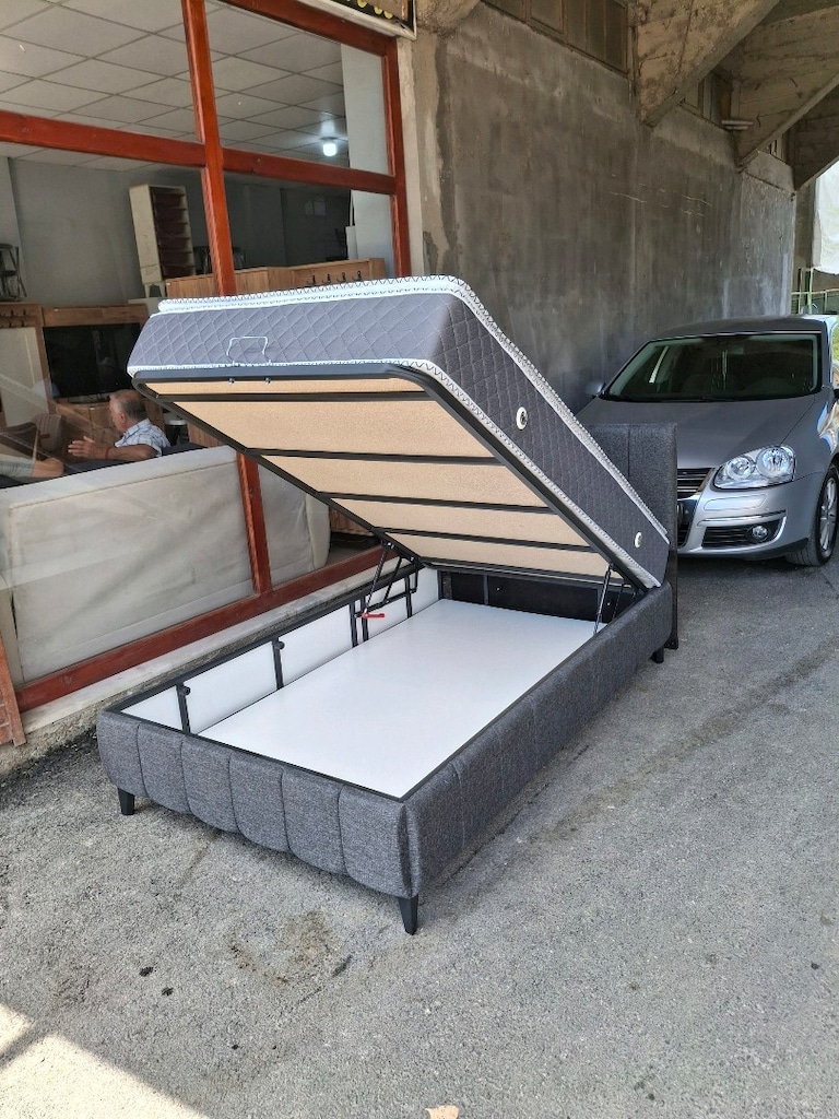 120×200 BAZA BAŞLIK ORTOPEDİK YATAK SIFIR SET - 3