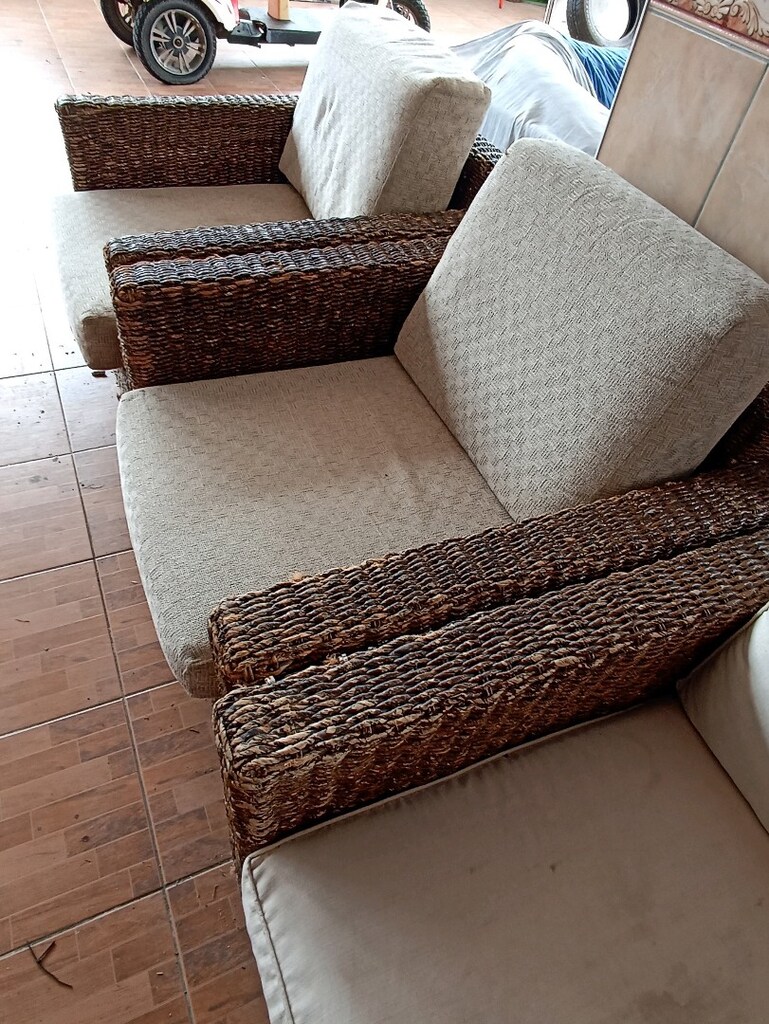 Doğal Hasır Abaka Bahçe Balkon Teras Oturma Grubu - 2
