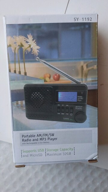 SY-1192 MW-SW-FM BAND DSP RADYO SAAT TAKVİM MP3 ÇALAR