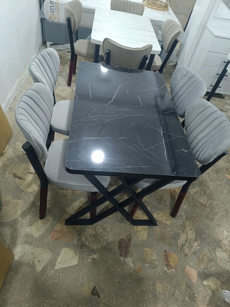MDF 4 kişilik yemek masası sıfır ürün - 2