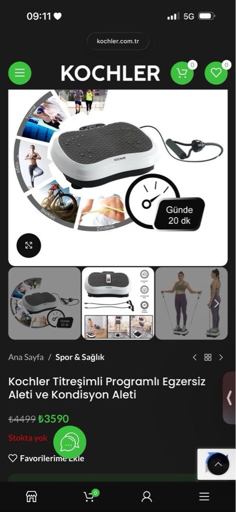 Kochler titreşimli spor alet - 2
