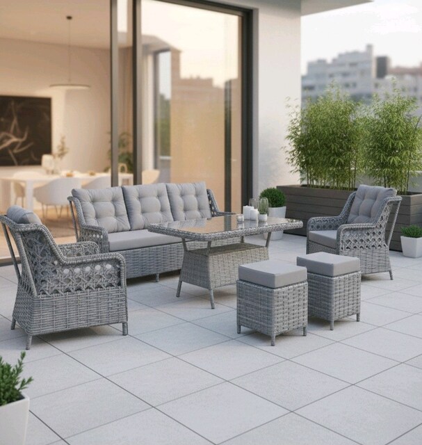 Rattan Bahçe Koltuk Takımı, Balkon Oturma Grubu, Bahçe Mobilyası