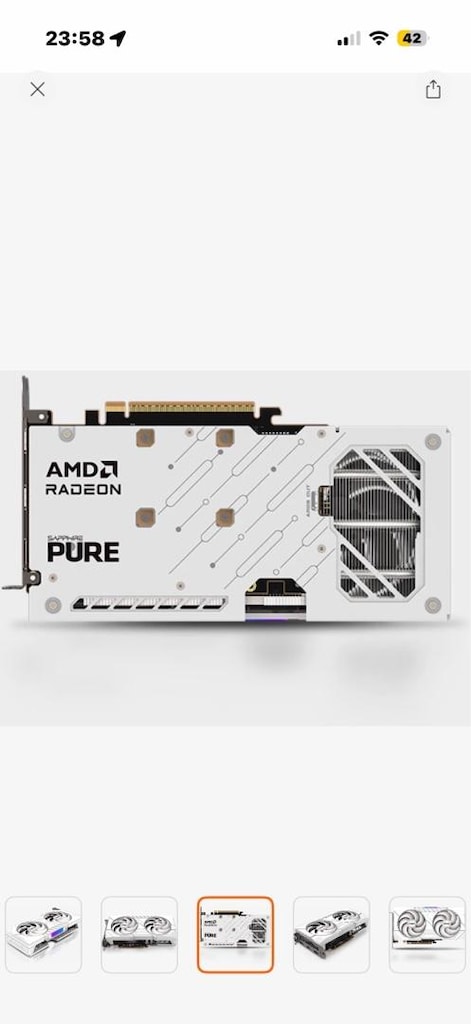 Sapphire VGA Amd 16GB Gddr6 RX9060XT Pure 11350-02-20G - 3