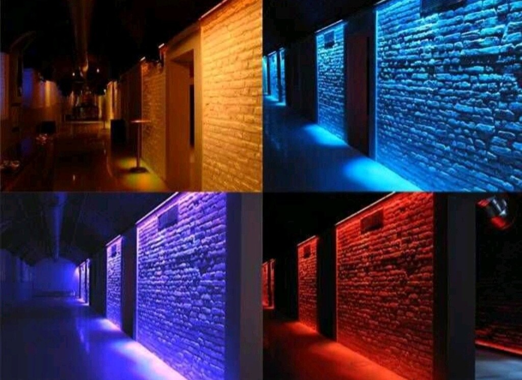 wallwasher dış cephe duvar led aydınlatma mavi ve amber - 3