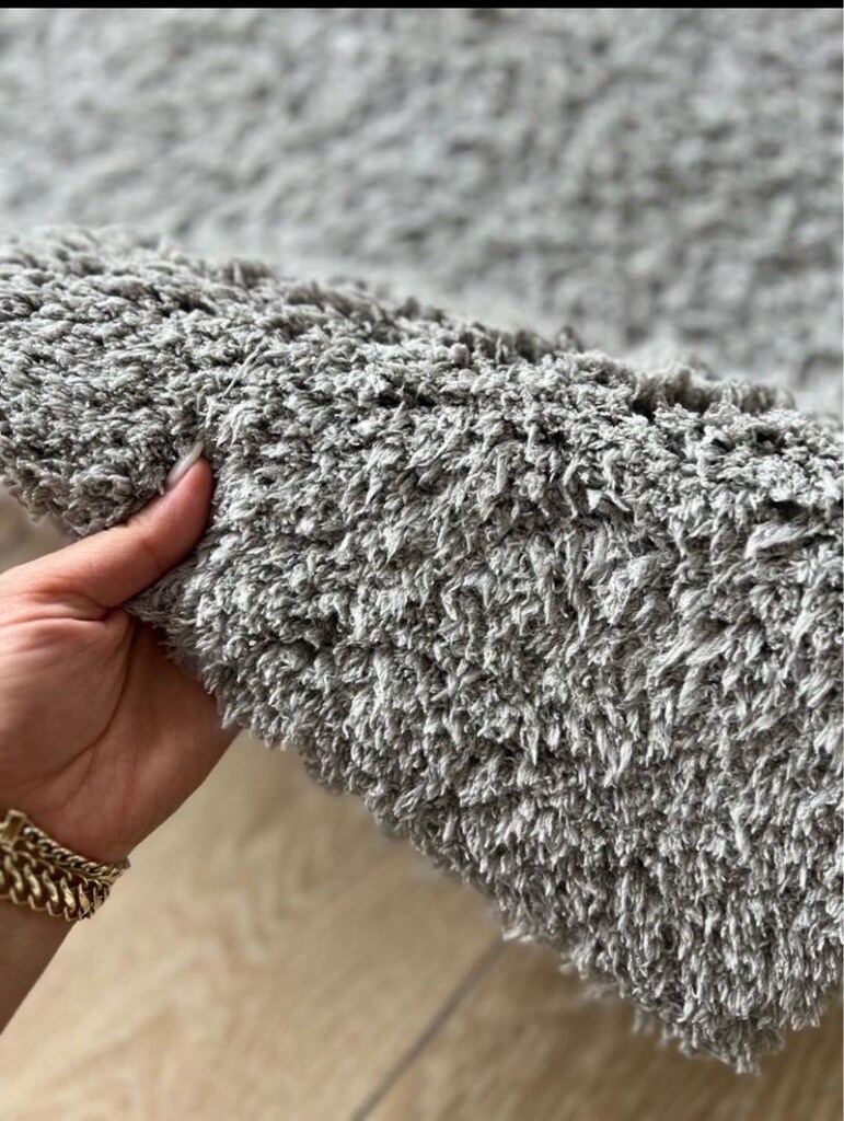 Orjinal Dark Grey Shagy Halı Microfiber - 2