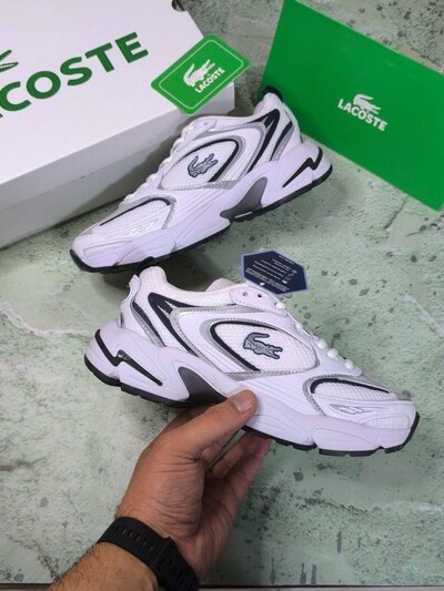 ‼‼‼SÜPER FİYAT‼BİTTİ‼SON-40‼ KADIN LACOSTE STORM 96 2K GRİ BEYAZ