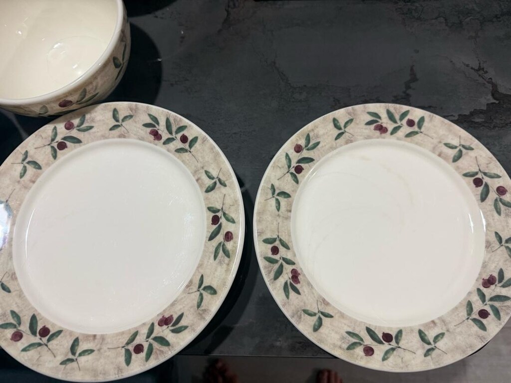 12 parça yemek takımı zeytin yaprağı motifli - 6