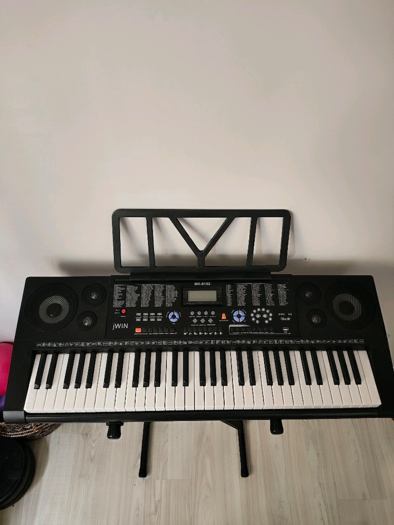 JWIN MK-6152 61 Tuşlu Org + Nota Sehpası + X Stand - 2