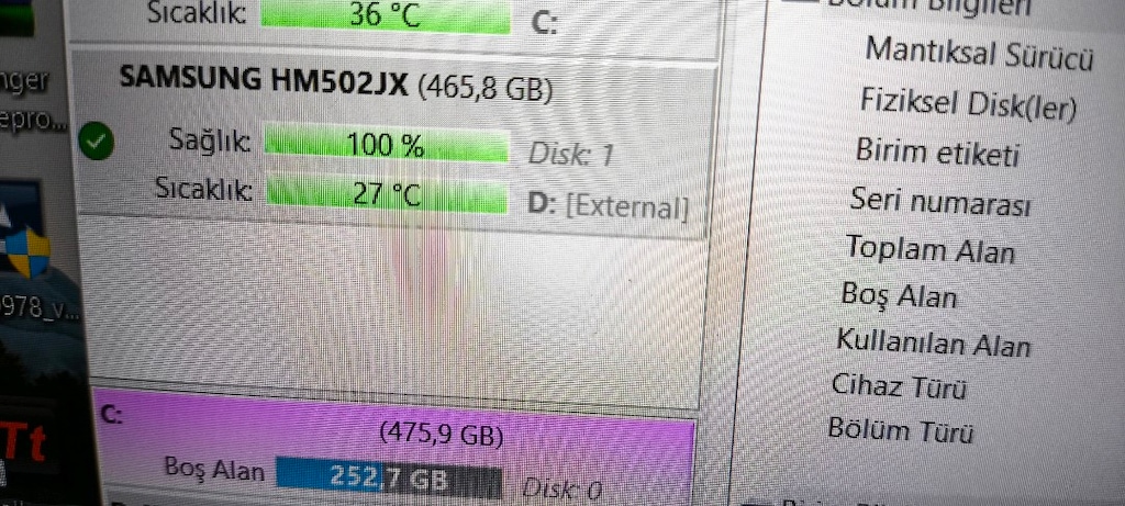 Samsung Portable 500 GB model 2.5 inç harici (taşınabilir) sabit disk - 6