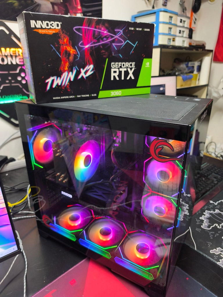 FULL TAKIM R5 5500-16GB-512G M2-RTX 3060 12 GB-24 İnc 200 Hz 1Ms - 8