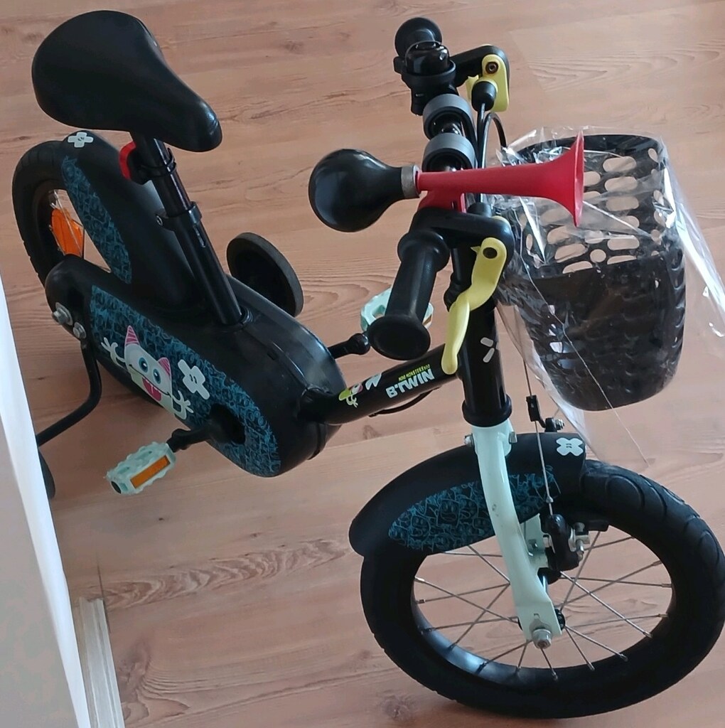 btwin çocuk bisikleti 14 jant Decathlon YENİ GİBİ Ön Sepetli de var - 3