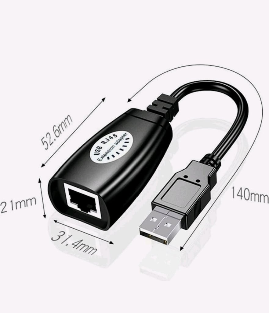 Aogo USB RJ45 Extender Rj 45 USB Ek Uzatıcı CAT5E 6 Kablosu Ekleme Ext - 7