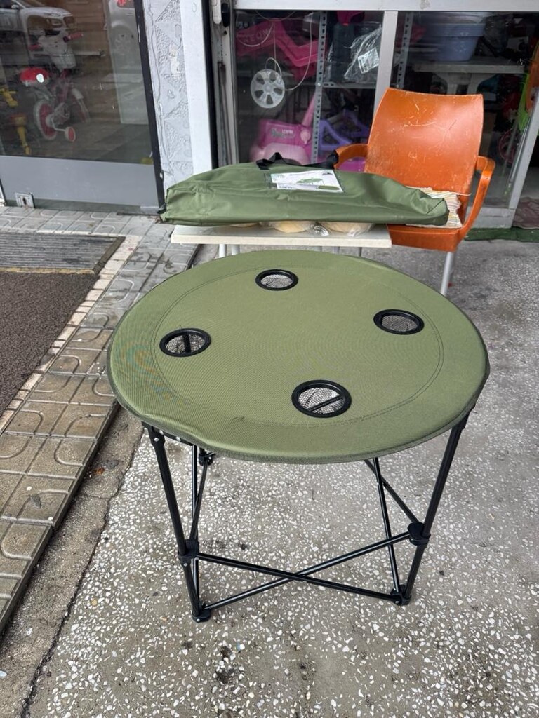 SIFIR ÇANTALI KAMP MASASI 72 CM ÇAPINDA ÇOK KALİTELİ SON FİYAT. - 3