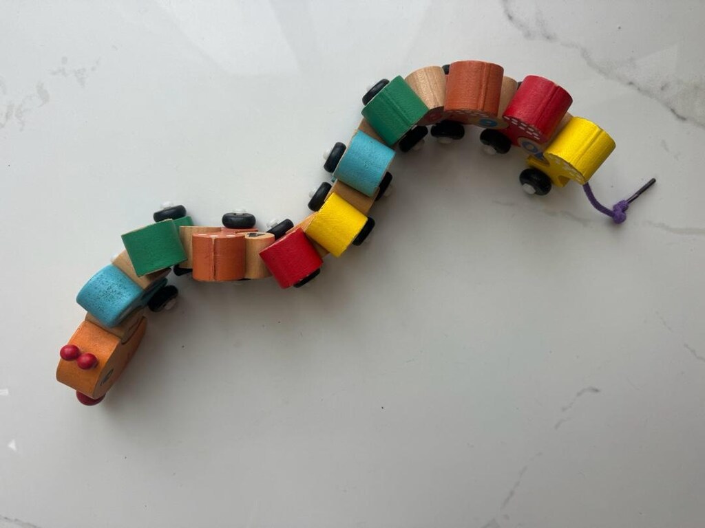 Ahşap Sayılı Tırtıl Renkli - 3