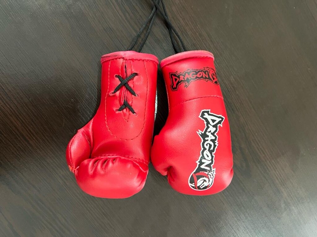 Kırmızı Boks Eldiveni Araç Ayna Süsü - 3