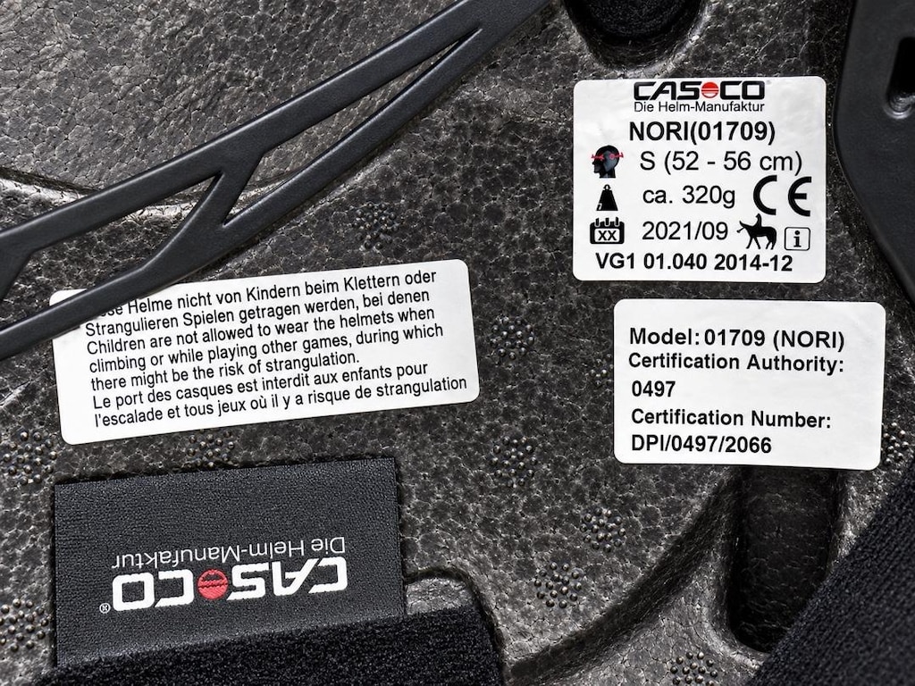 CASCO Nori Binicilik Kaskı S Beden 52-56 cm – Gri/Siyah - 5