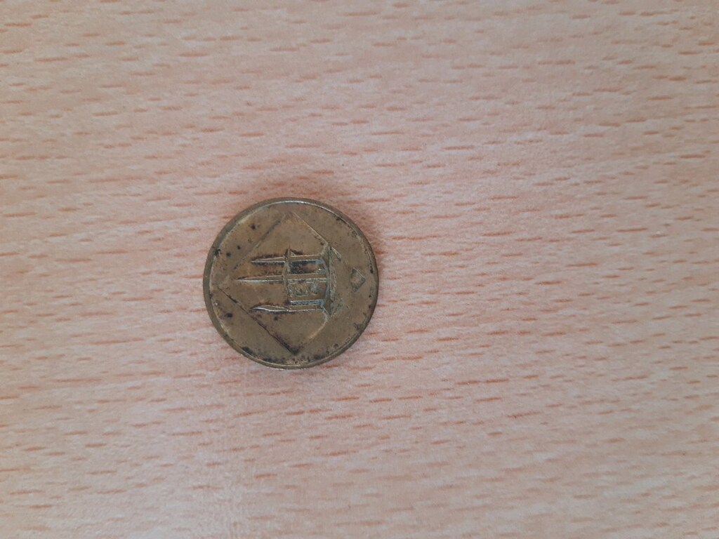 İstanbul Eski bir tünel jetonu. Koleksiyonluk veya nostaljik bir obje - 2