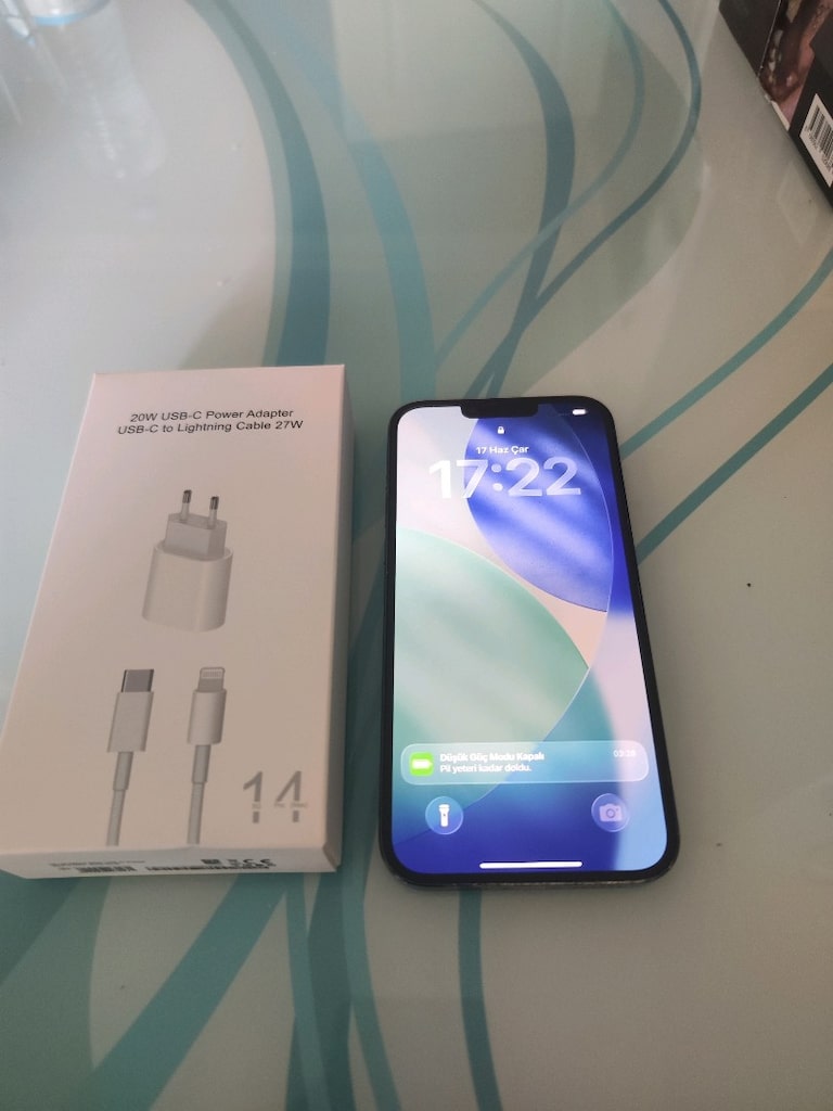 KARTA TAKSİT İPHONE 13 PRO MAX 128 GB PİL 98 SARJ ALETİ MEVCUT TEMİZ - 6