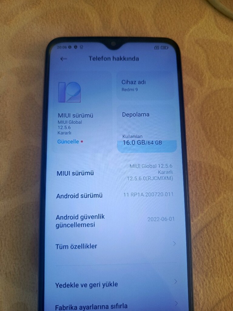Xiaomi Redmi 9 64 GB hafıza 4+1 Ram çift hatlı temiz telefon - 3