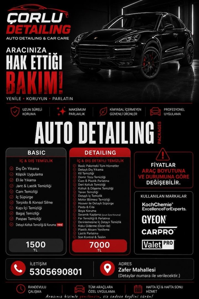 DETAYLI ARAÇ TEMİZLİĞİ