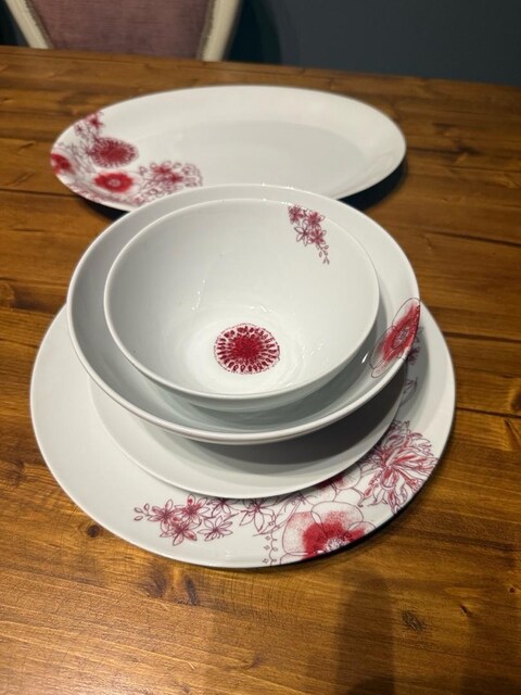 JOHN ROCHA Pomegranate 42 Parça Porselen Yemek Takımı Boyner