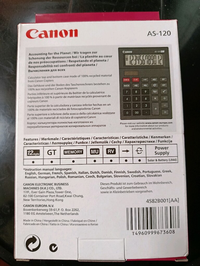 Canon marka hesap mk - 2