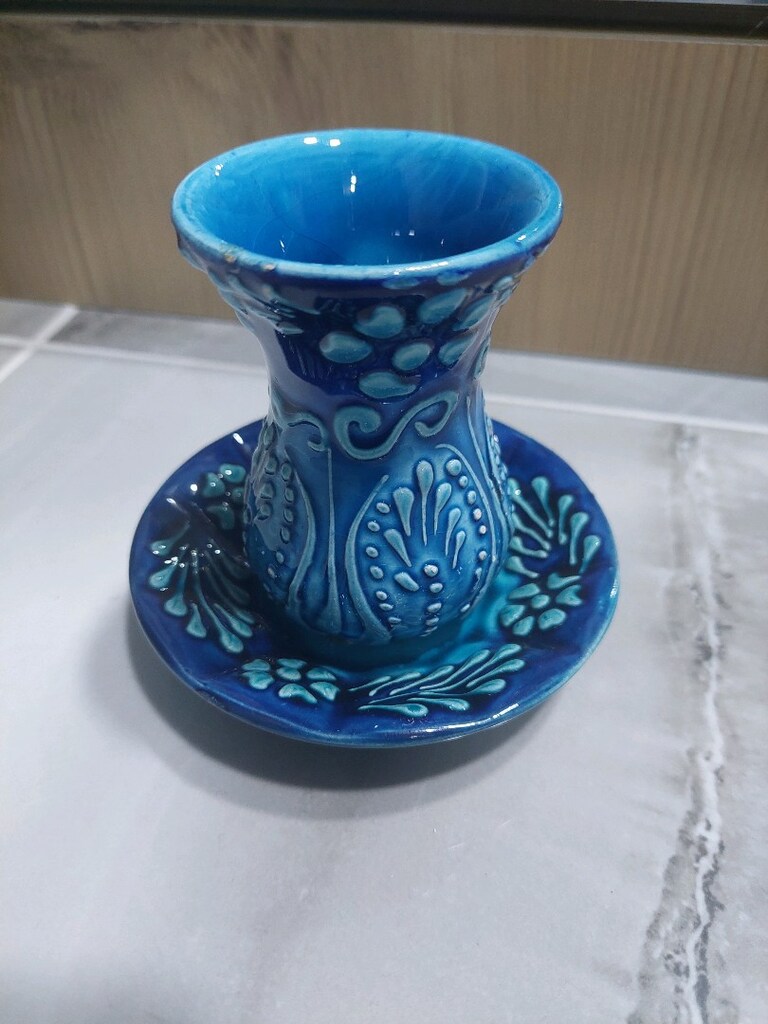 Çini çay bardağı. Aksesuar.