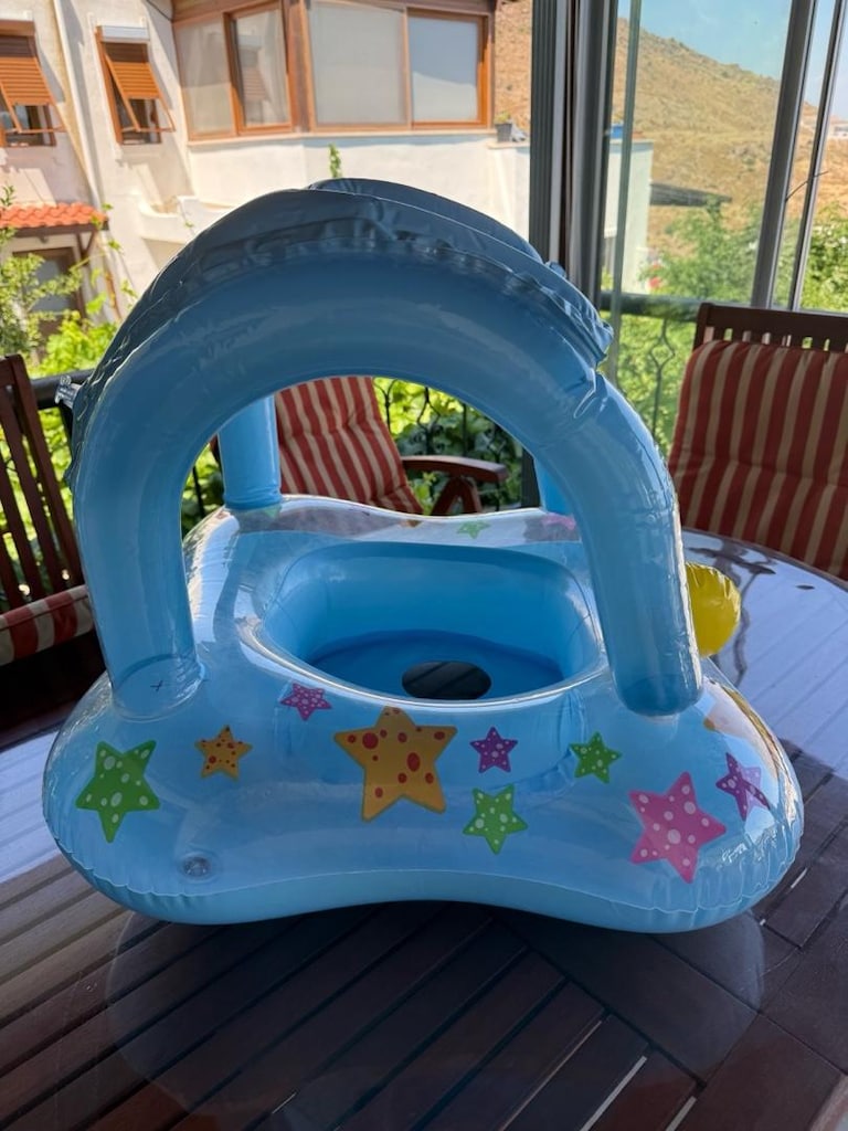 Intex Gölgelikli Bebek Simidi (Baby Float) ŞAPKA HEDİYELİ - 4